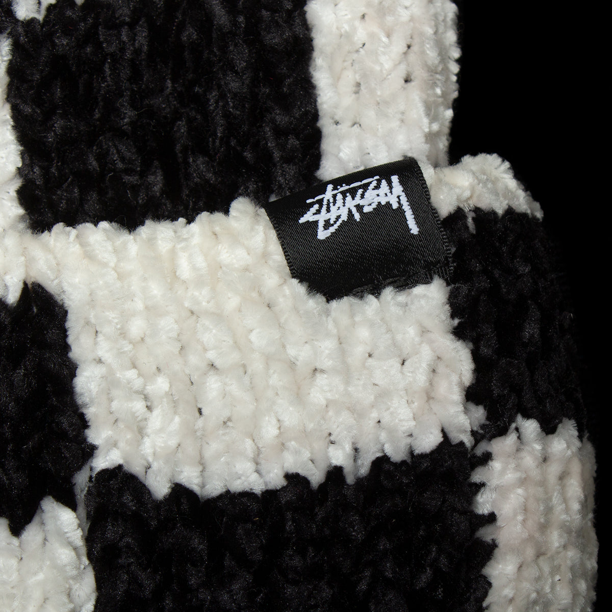 Crochet Checkered Beanie