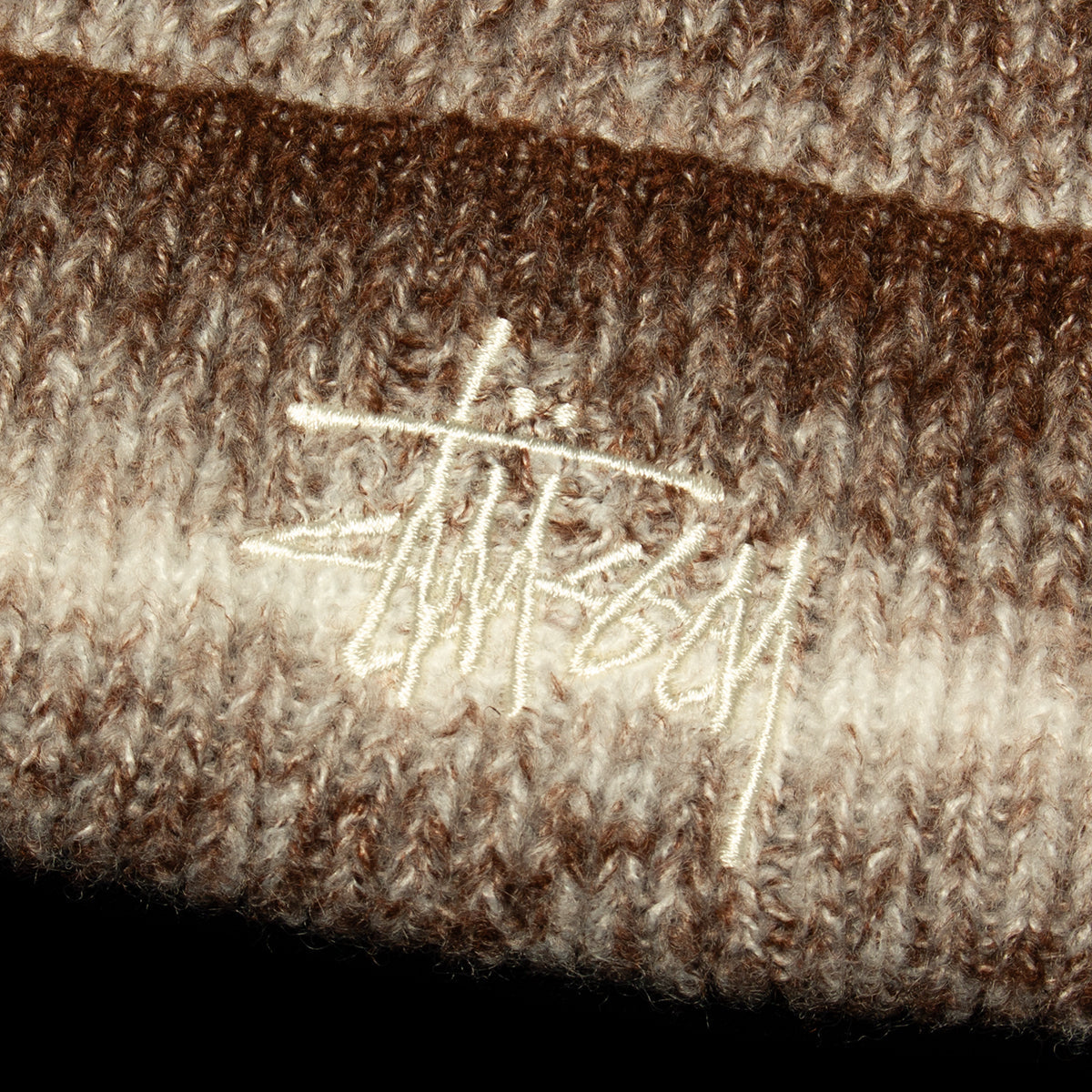 Cuff Beanie Knit Stripe