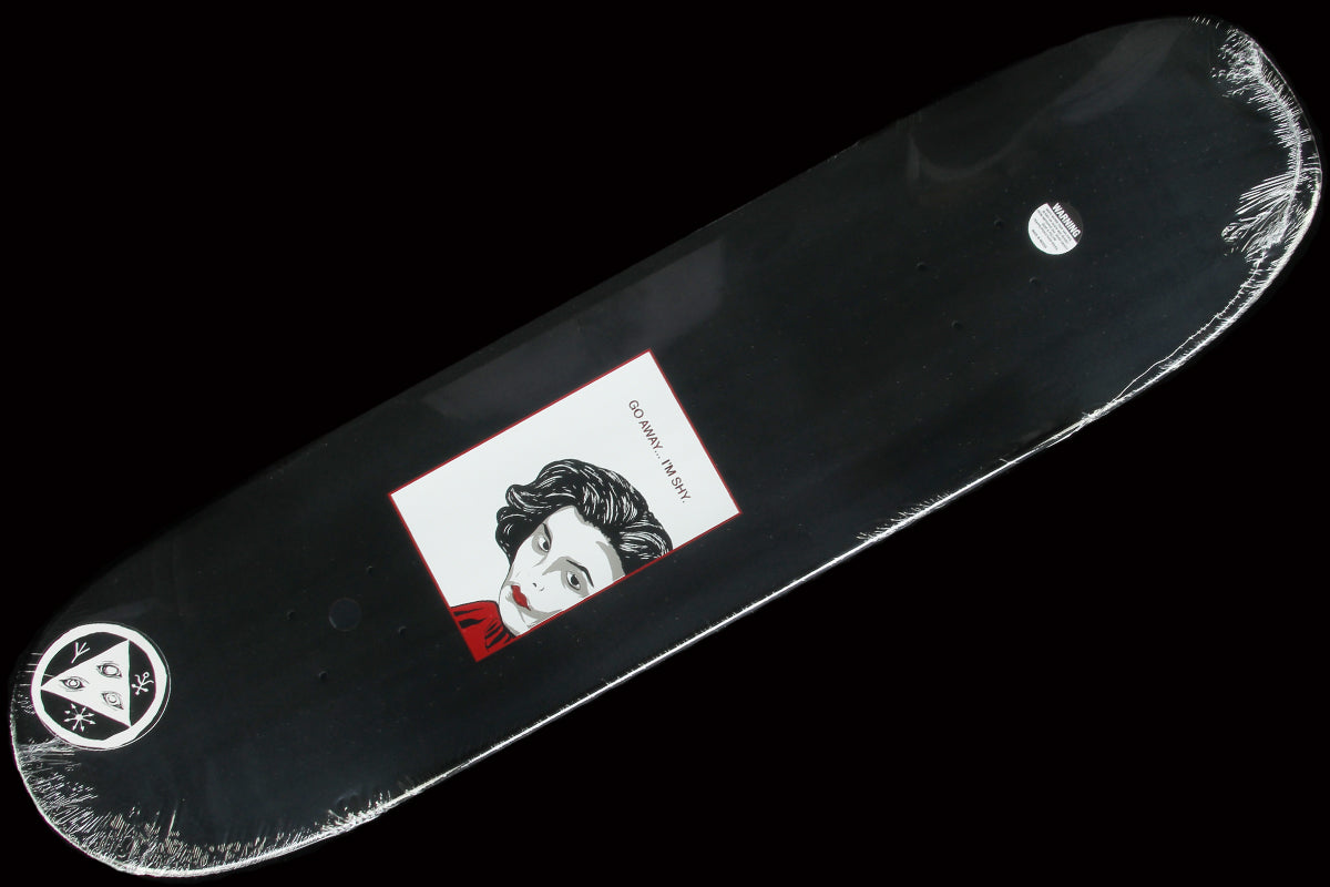 Audrey on Moontrimmer 2.0 Black Dip/Bone Deck - 8.65