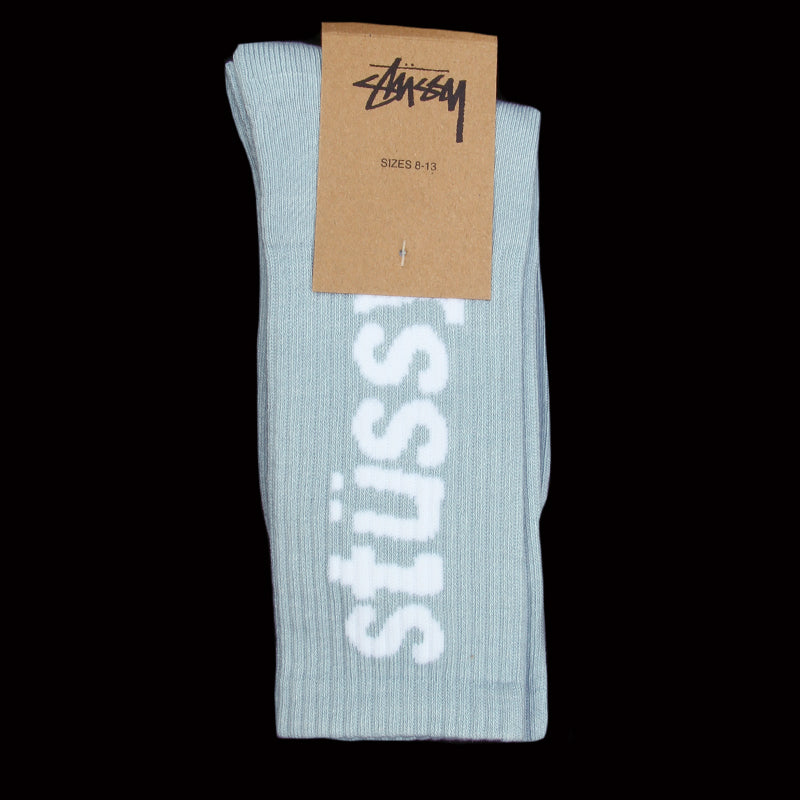 Helvetica Jacquard Crew Socks