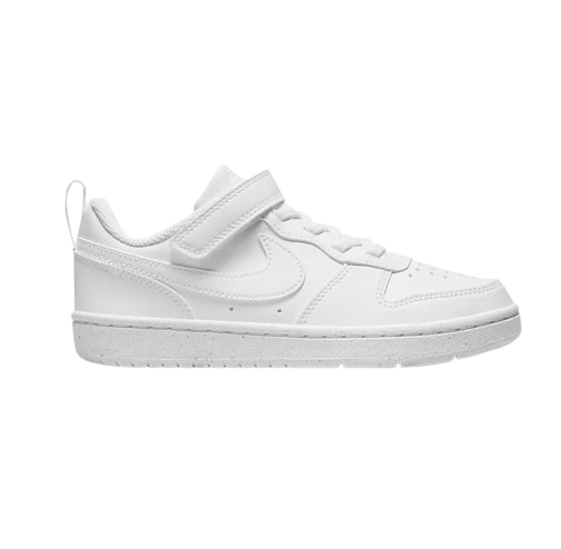 Nike Kids' Court Borough Low Recraft Shoes - White / White / White