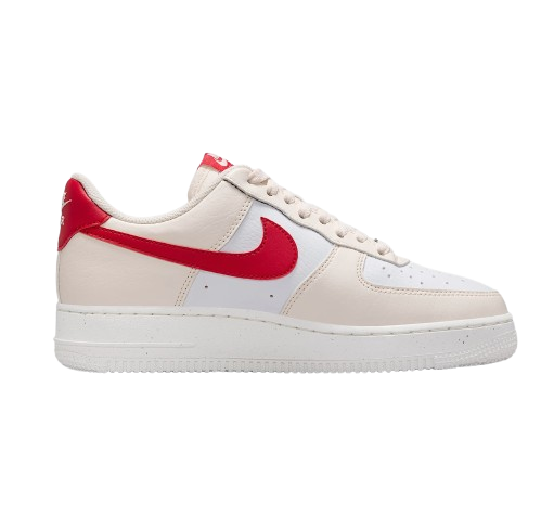 Nike Women's Air Force 1 '07 Next Nature Shoes - Pale Ivory / Sail / University Red