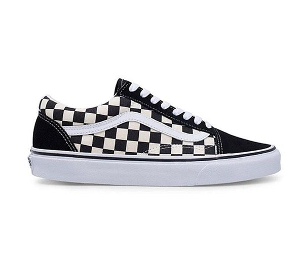 Vans Unisex's Old Skool Shoes - Primary Check Black / White