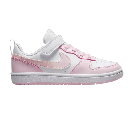 Nike Kids' Court Borough Low Recraft Shoes - White / Pink Foam