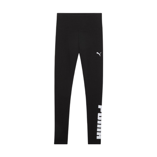 Puma Women's ESS Athletic Logo Tights - Black / White