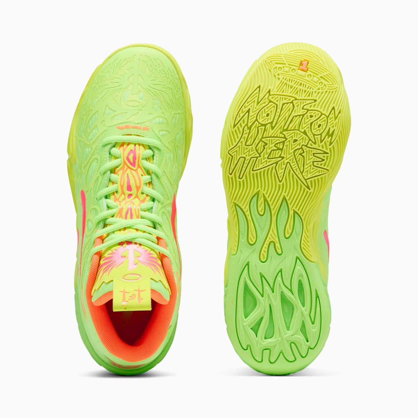 Puma Men's Mb.04 Gem Shoes - Yellow Alert / Green Glare / Pink Alert