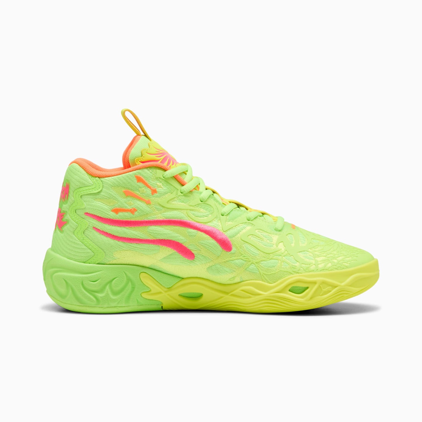 Puma Men's Mb.04 Gem Shoes - Yellow Alert / Green Glare / Pink Alert