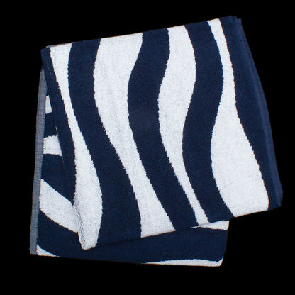 Waves Of The Navy Bath Towel (Set of 2)