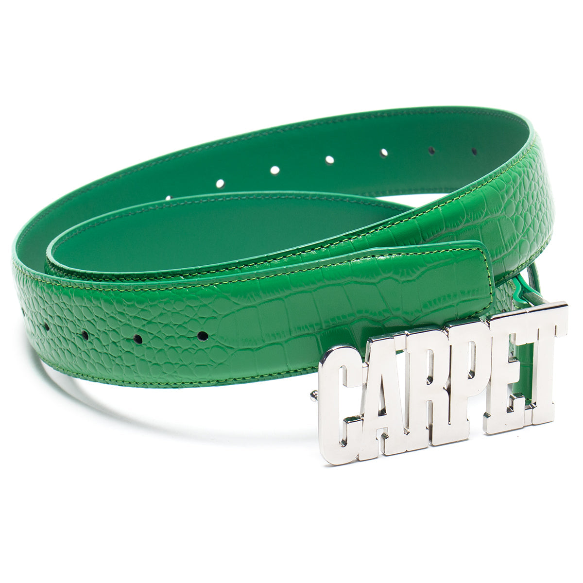 Crocskin Leather Belt