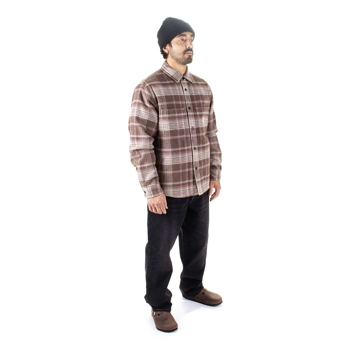 Heavy Washed Plaid Shirt