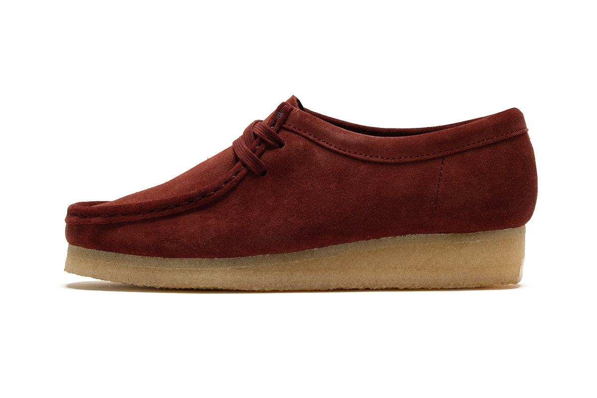 Women's Wallabee Deep Red Suede