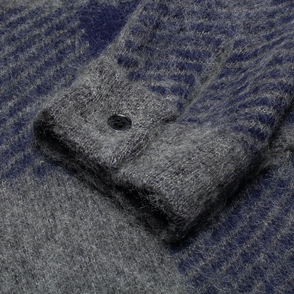 Womens Mohair Hooded Shirt Jacket