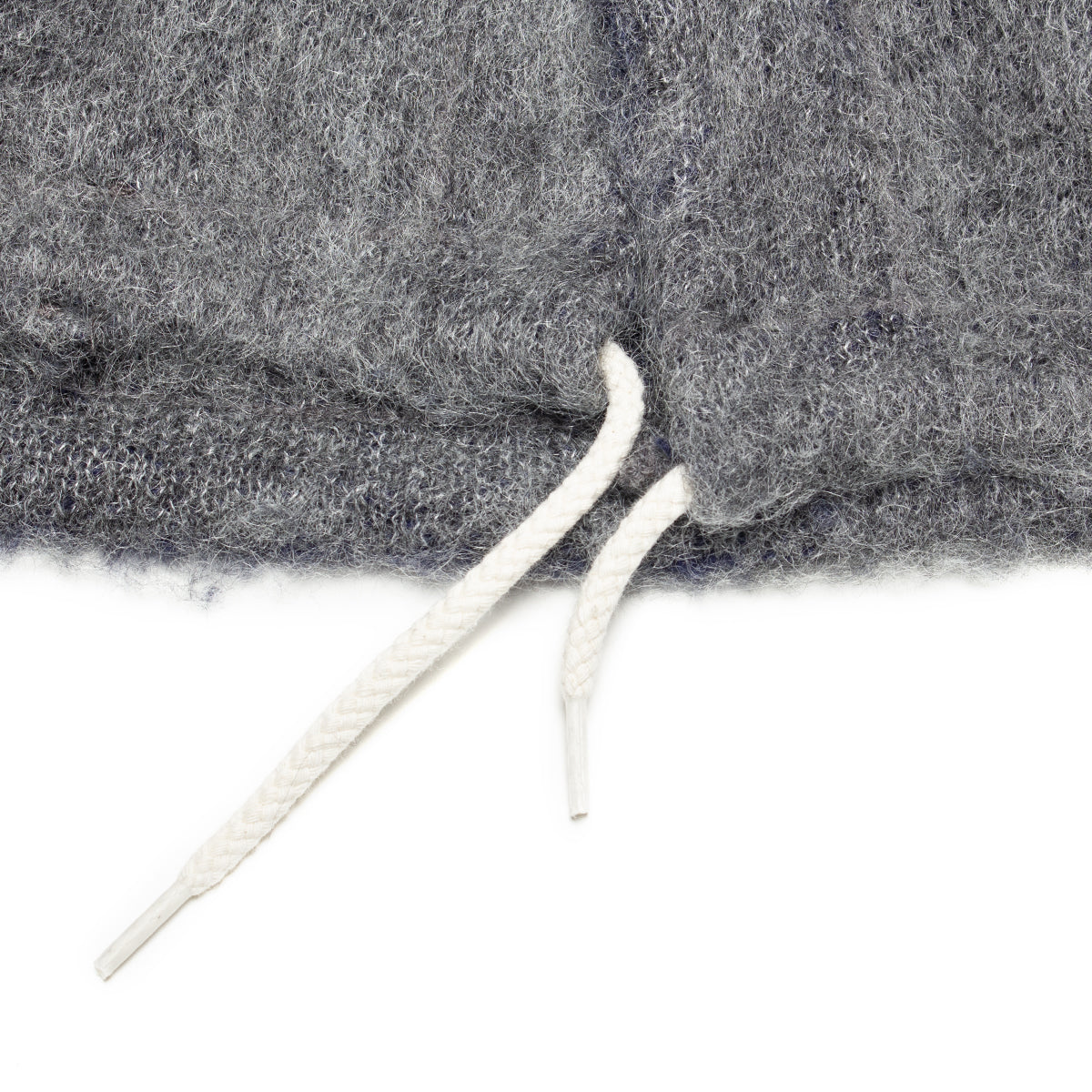 Womens Mohair Hooded Shirt Jacket