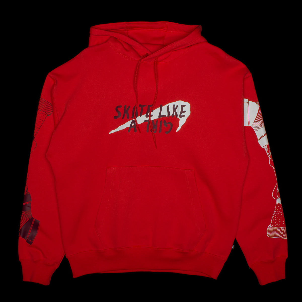 Skate Like A Girl Hoodie