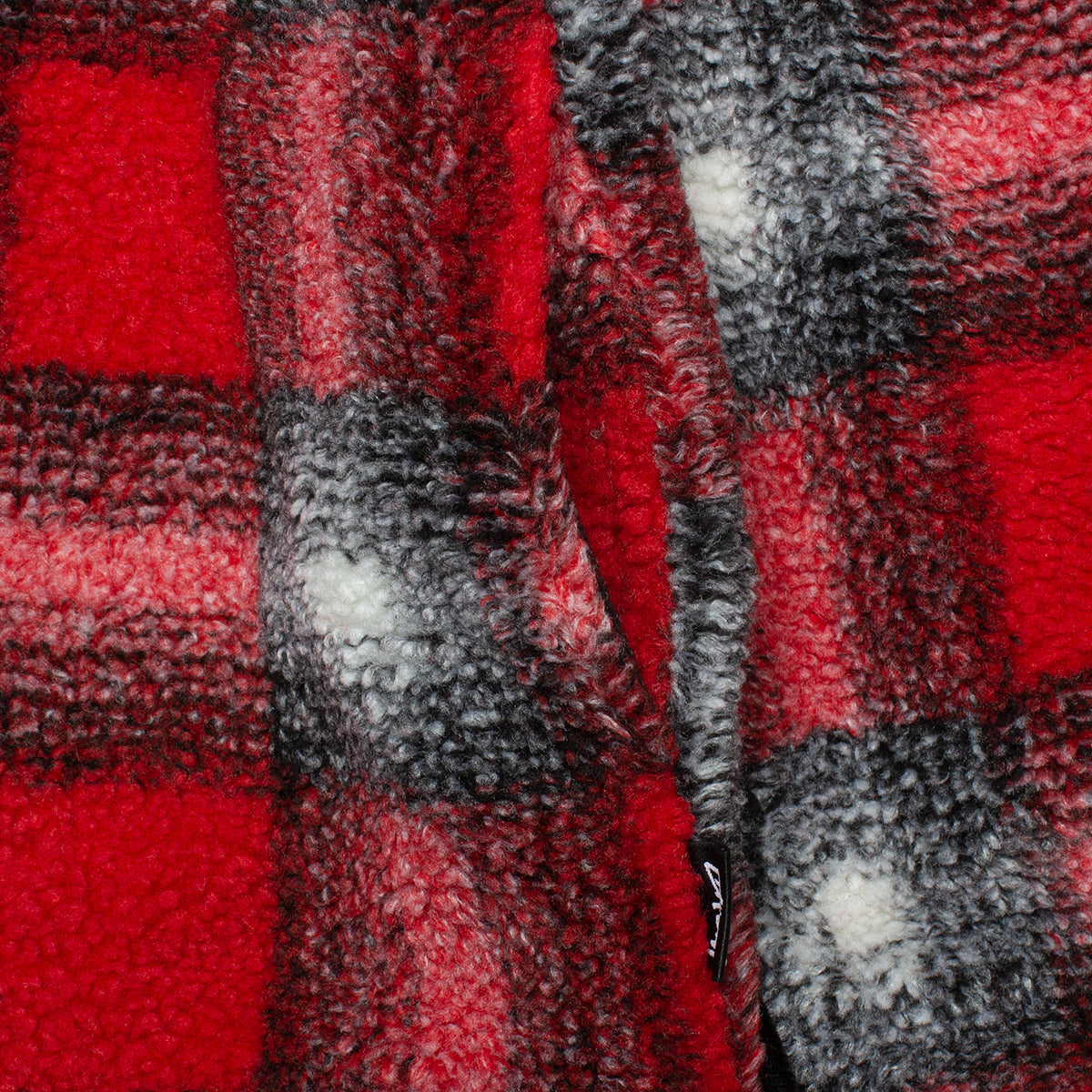 Shadow Plaid Sherpa Zip Shirt