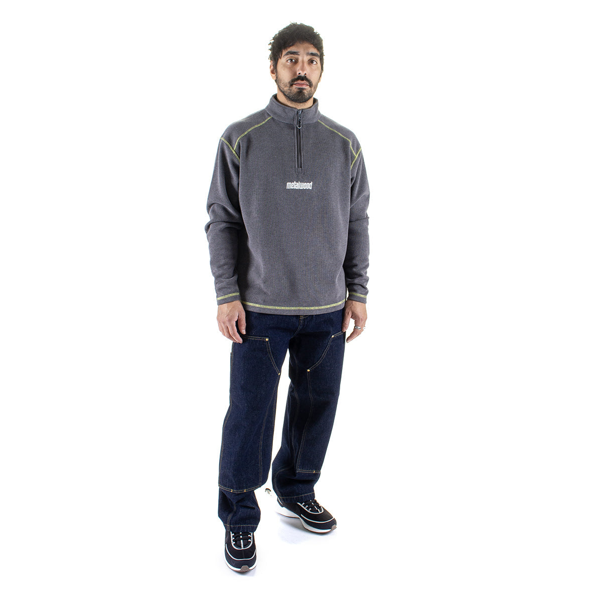 Contrast Stitch Pullover