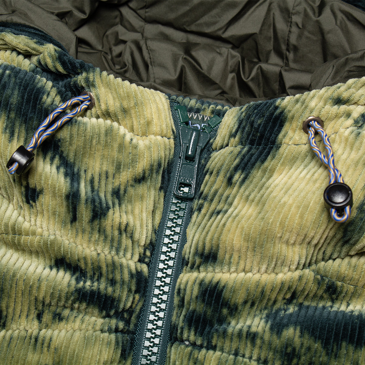 Bleach Dyed Dimension Puffer Jacket