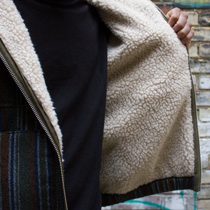 Wool Stripe Work Jacket