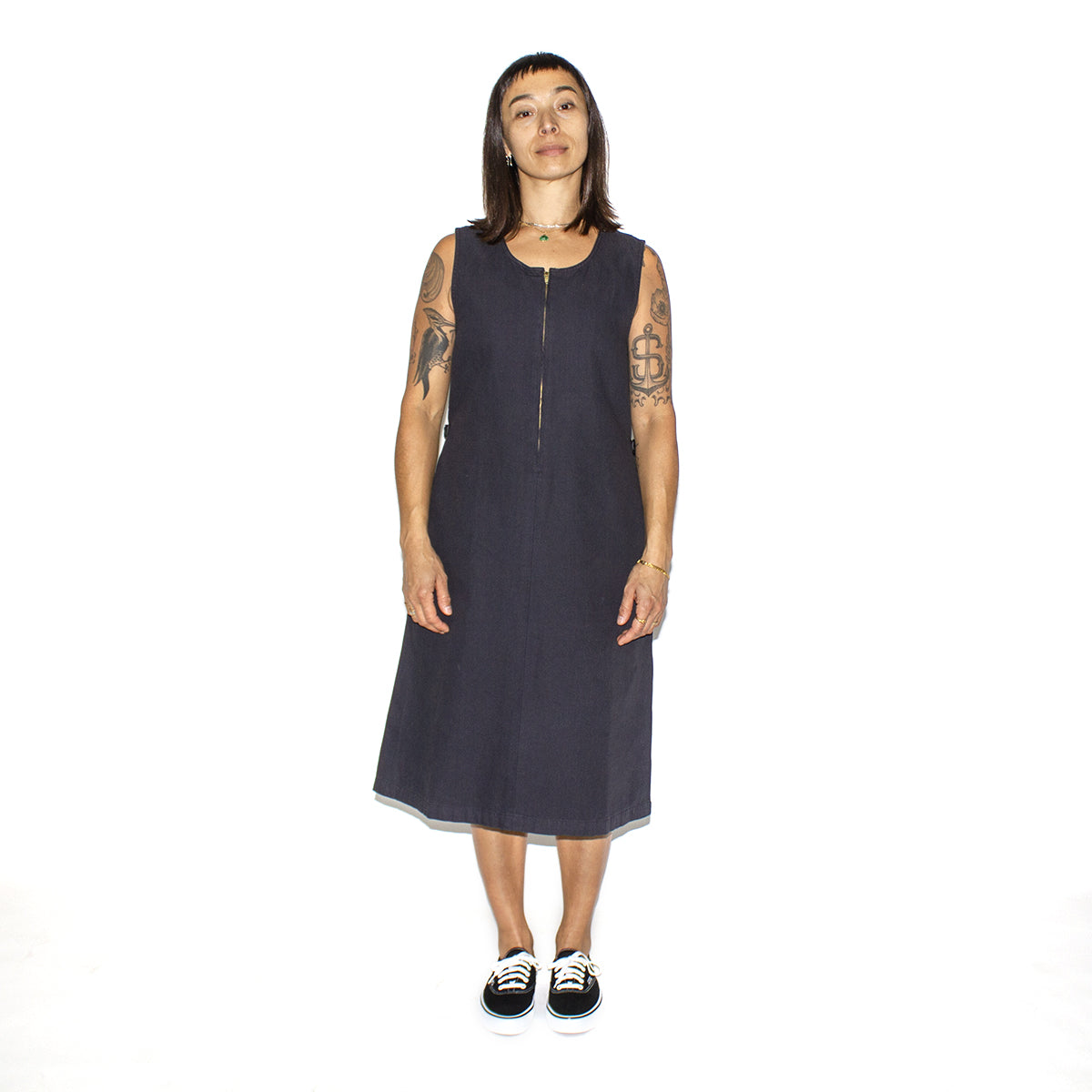 Women's Canvas Mid-Length Dress