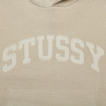Felt Patch Knit Hoodie