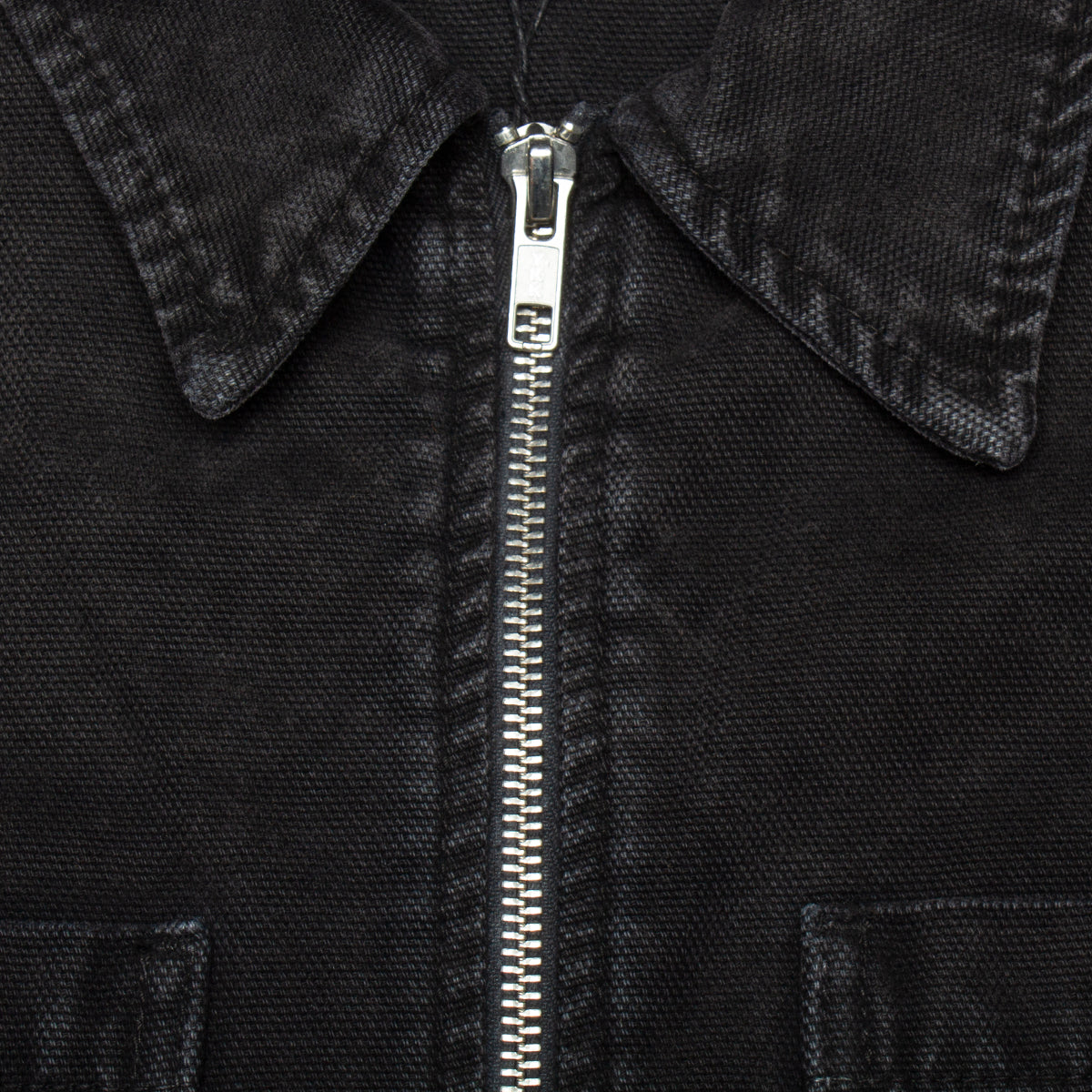 Washed Canvas Zip Shirt