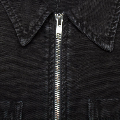 Washed Canvas Zip Shirt