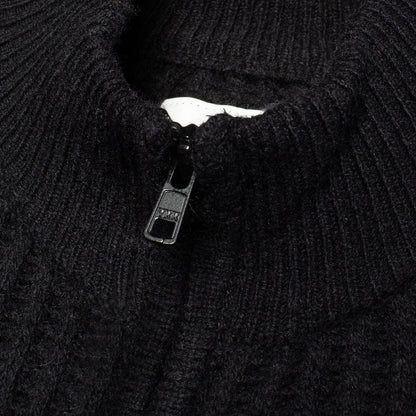Military Patch Zip Sweater