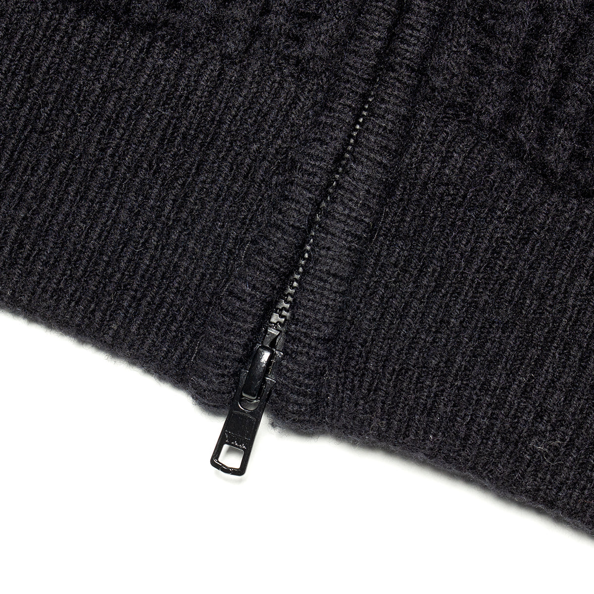 Military Patch Zip Sweater