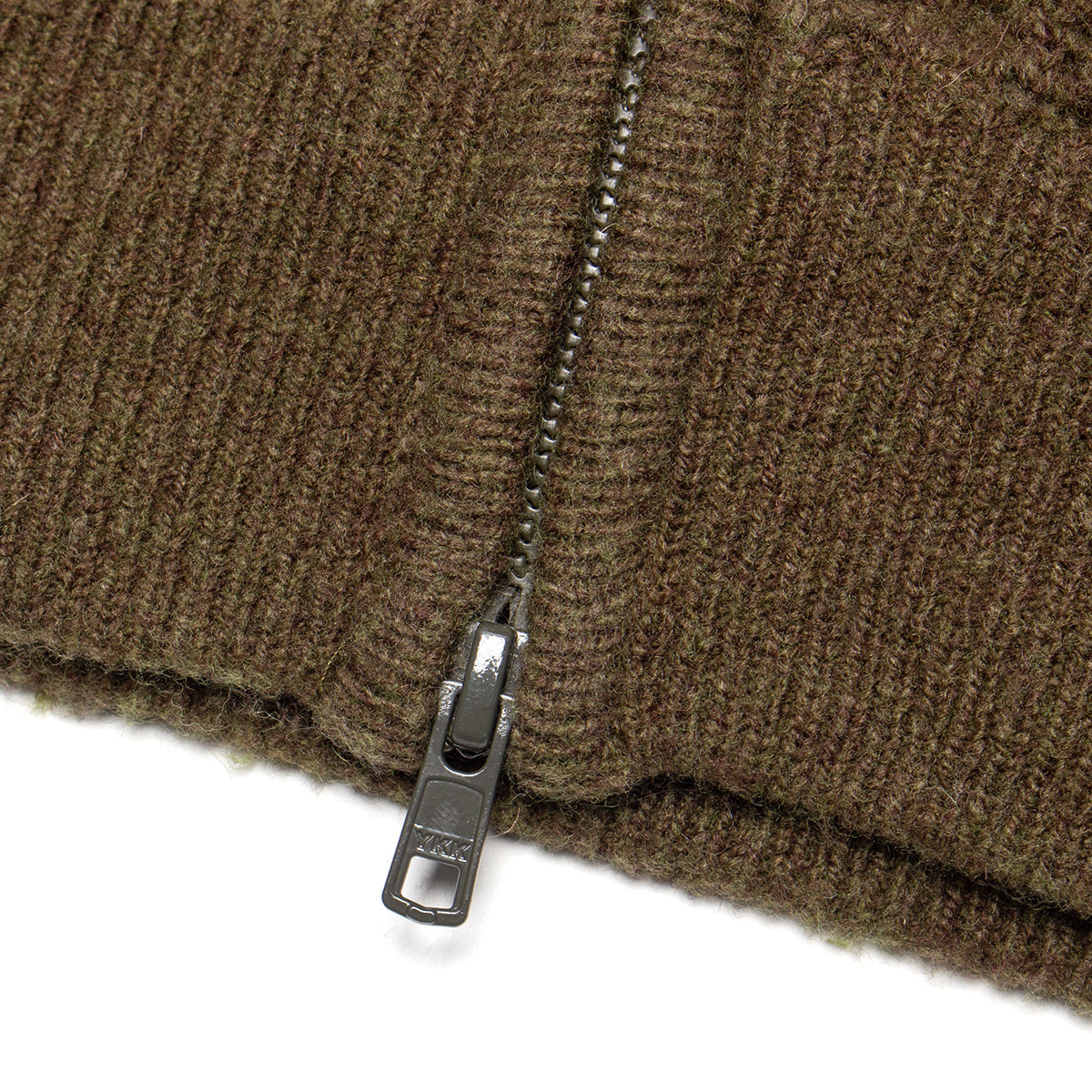 Military Patch Zip Sweater