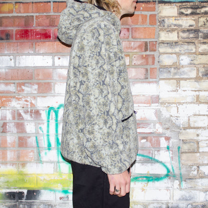 Snake Jacquard Sherpa Jacket