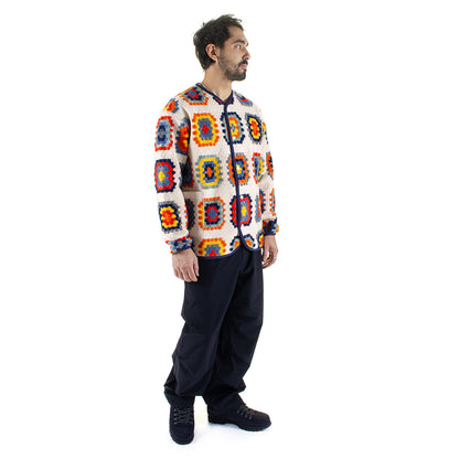 Wool Jacquard Cardigan