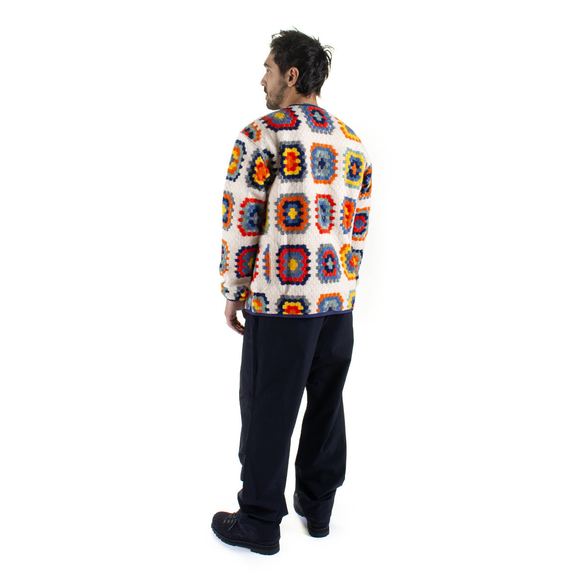 Wool Jacquard Cardigan