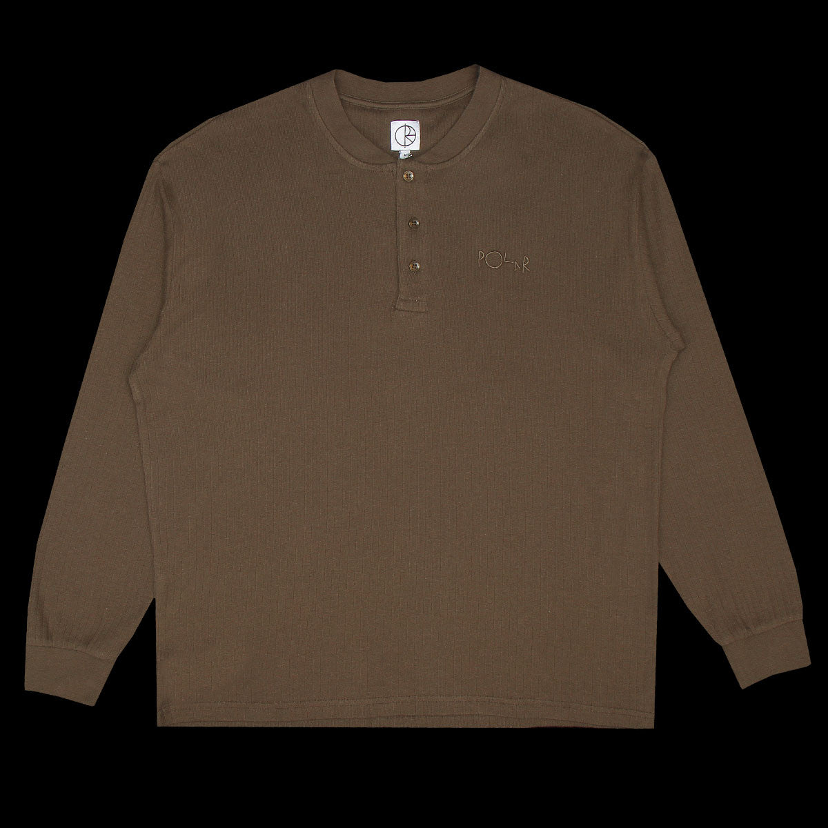 Rib Henley L/S T-Shirt