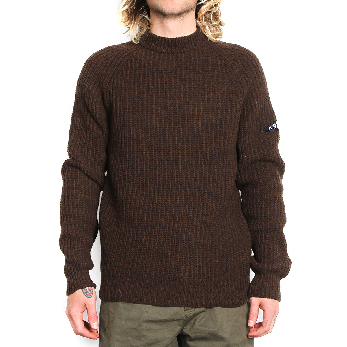 Mirrored Flag Logo Knitted Pullover