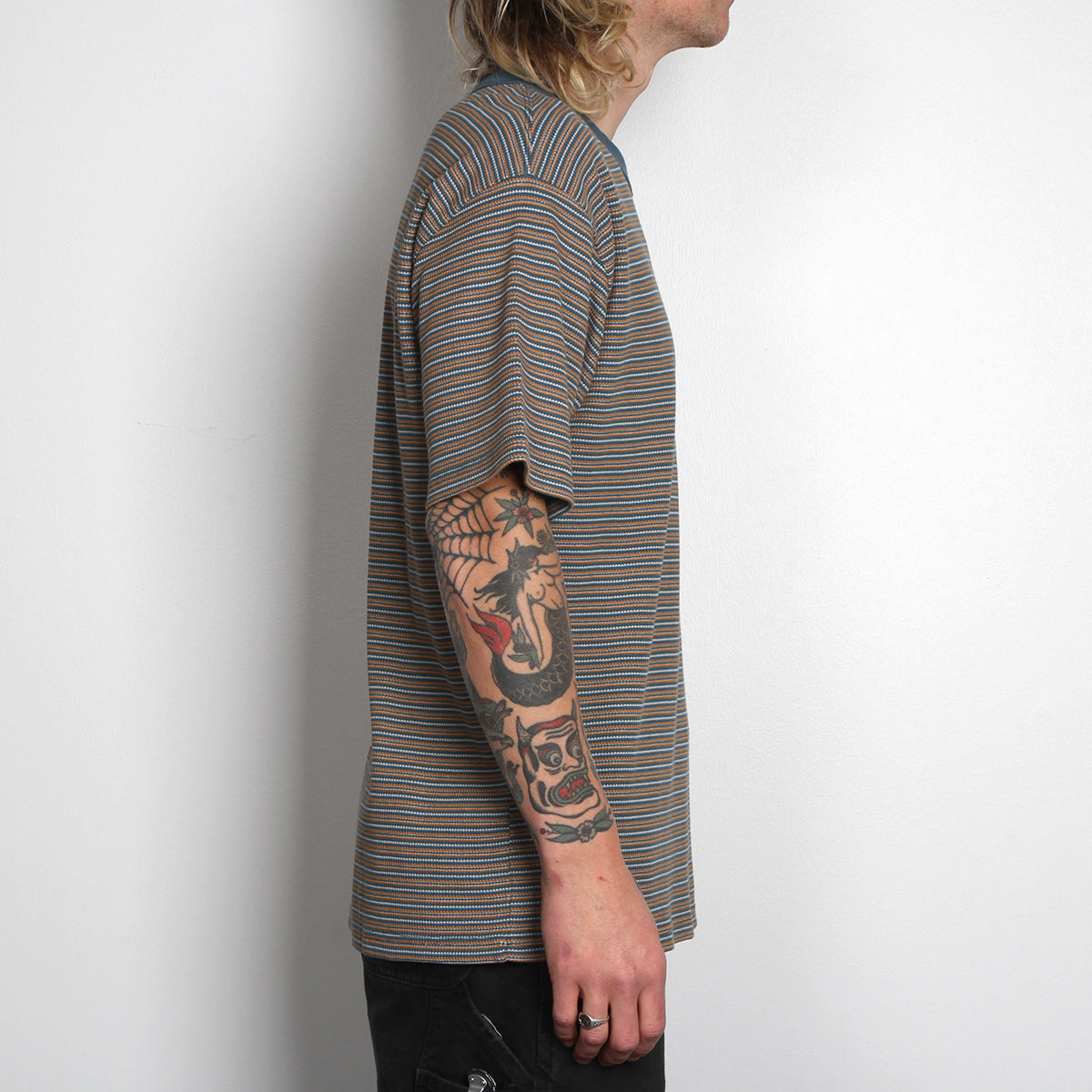 Stripe Shin T-Shirt