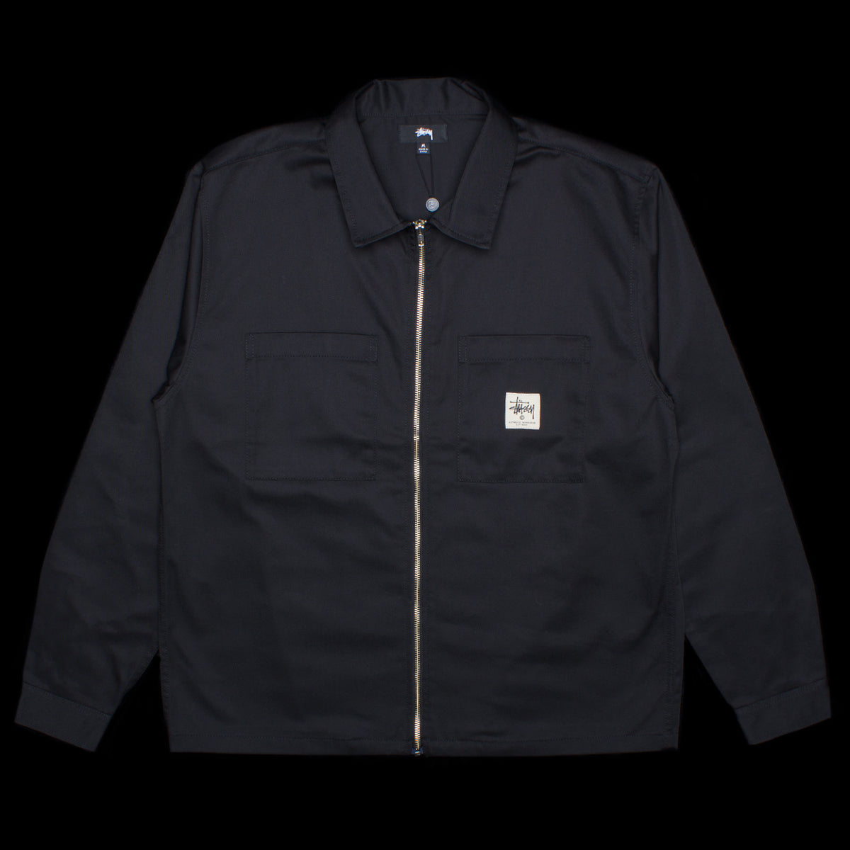 Zip Up Work L/S Shirt