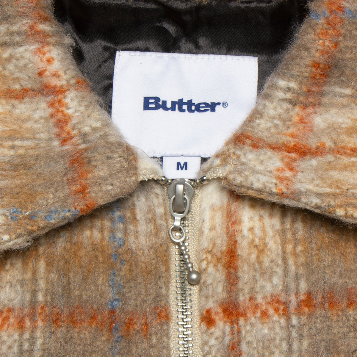 Plaid Flannel Zip Thru Shirt