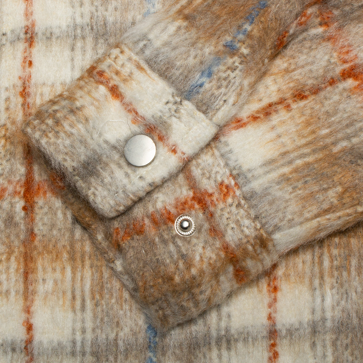 Plaid Flannel Zip Thru Shirt
