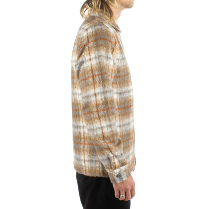 Plaid Flannel Zip Thru Shirt