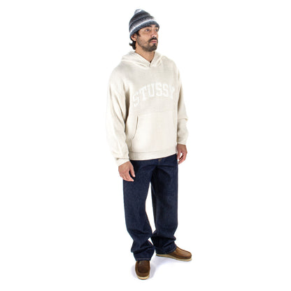 Felt Patch Knit Hoodie