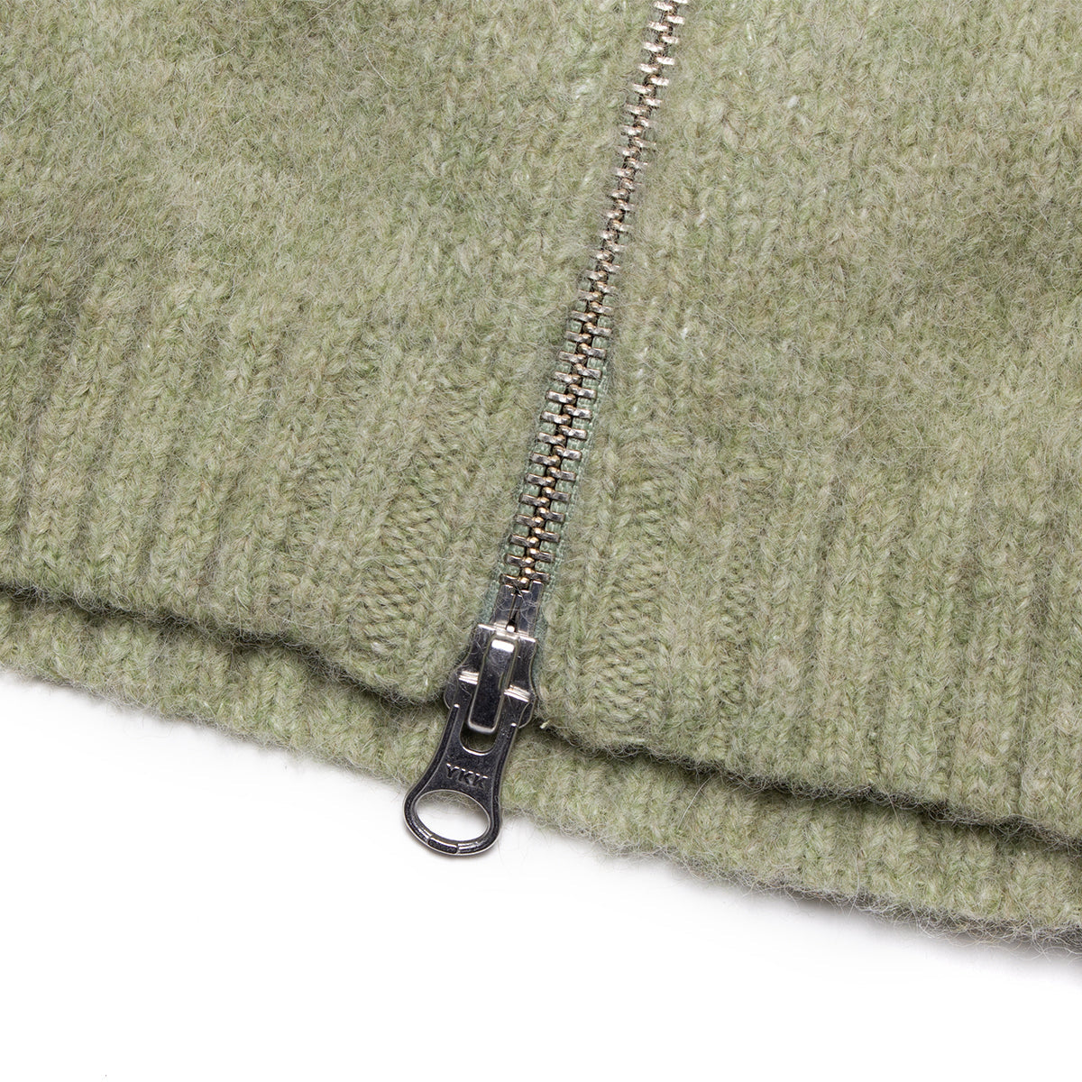 Brushed Mock Full Zip Sweater