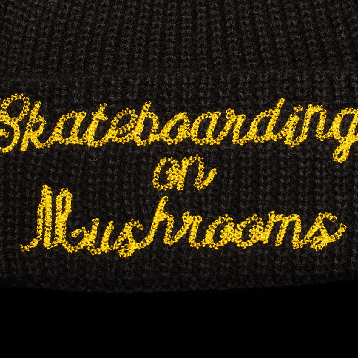Skateboarding On Mushrooms Beanie