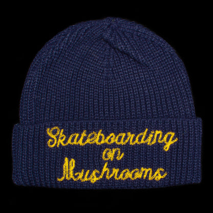 Skateboarding On Mushrooms Beanie