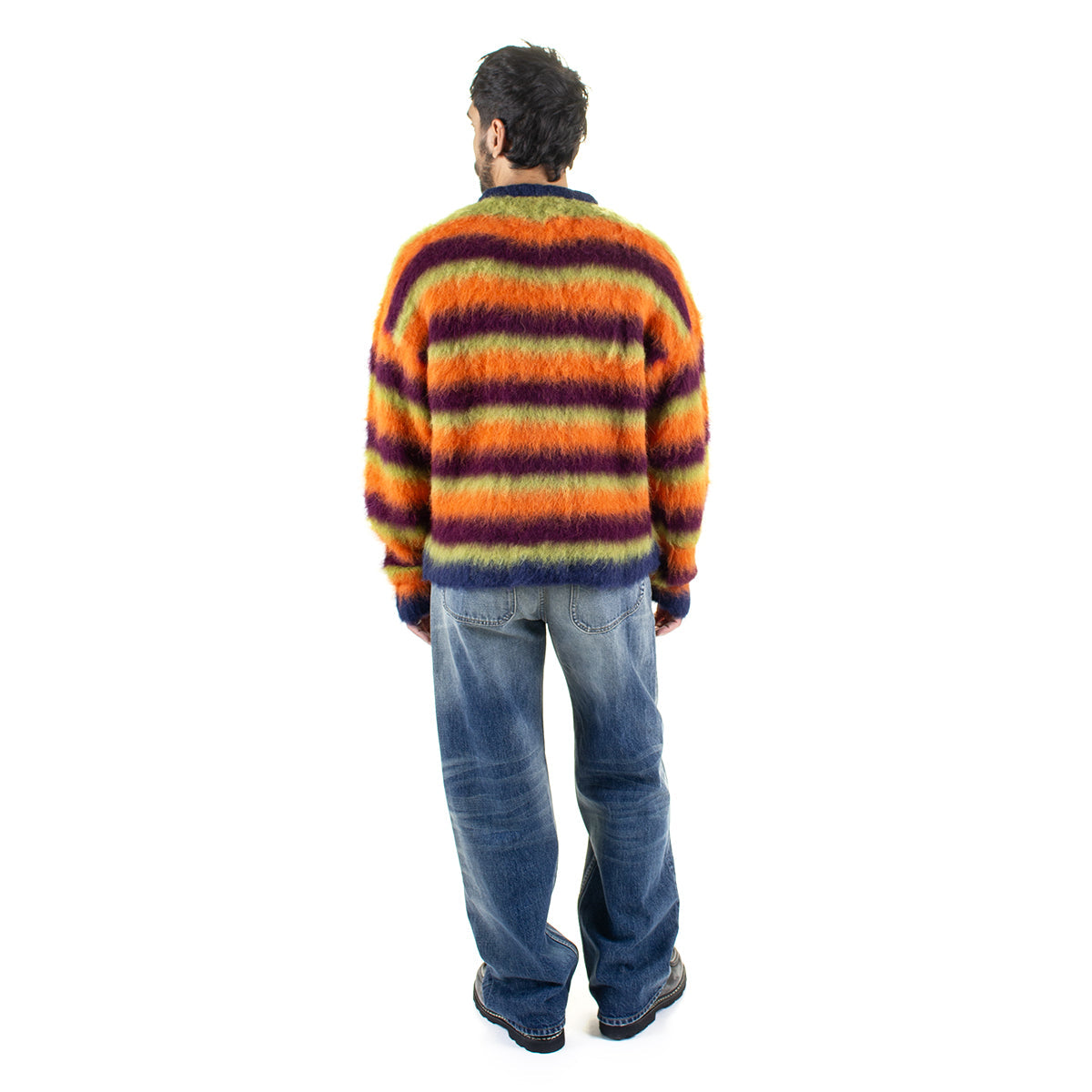 Blurry Lines Alpaca Crewneck Sweater