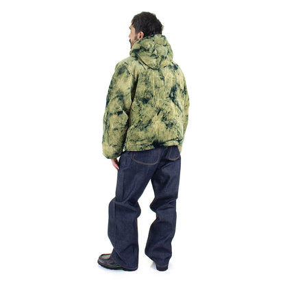Bleach Dyed Dimension Puffer Jacket