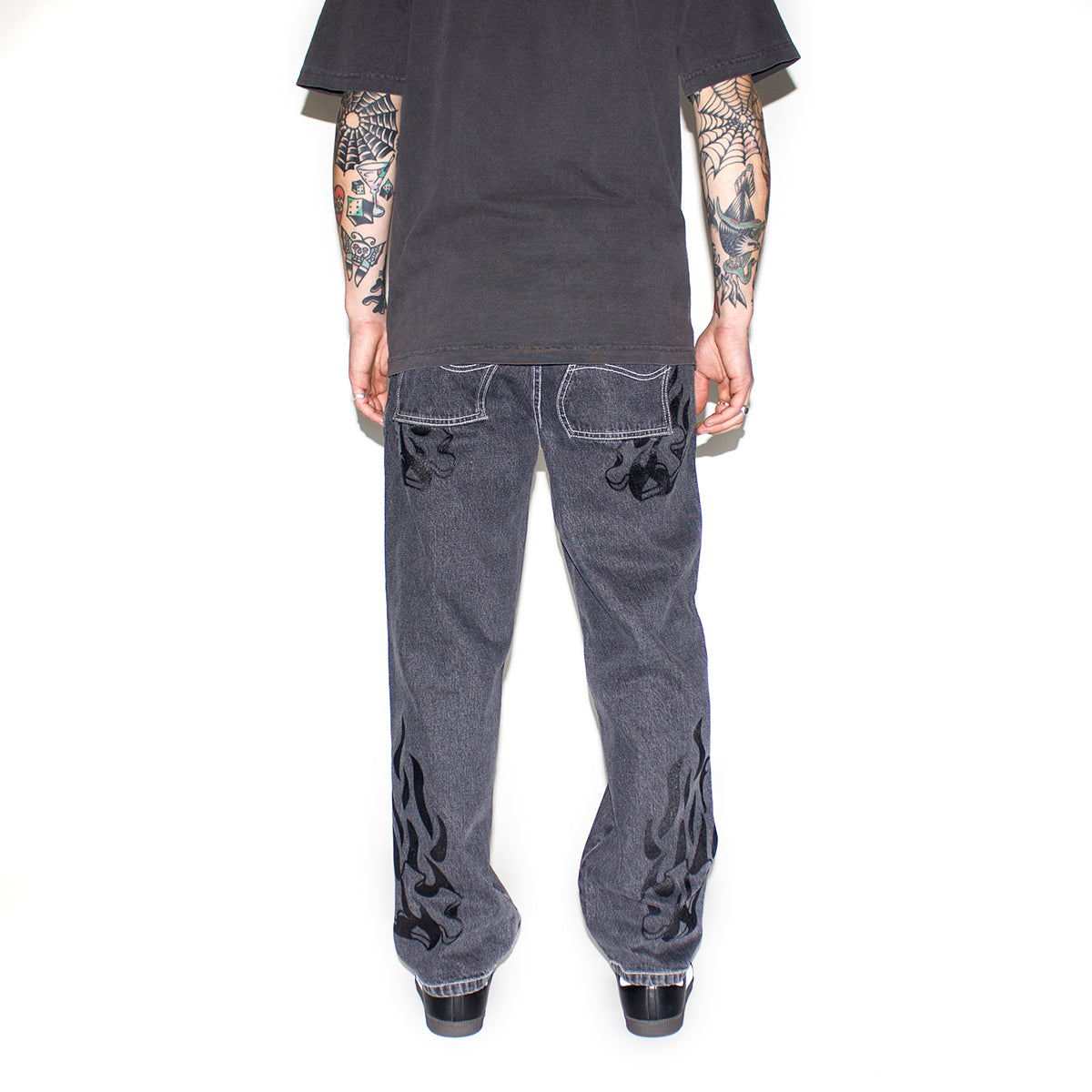 Flamepuzz Relaxed Denim Pant