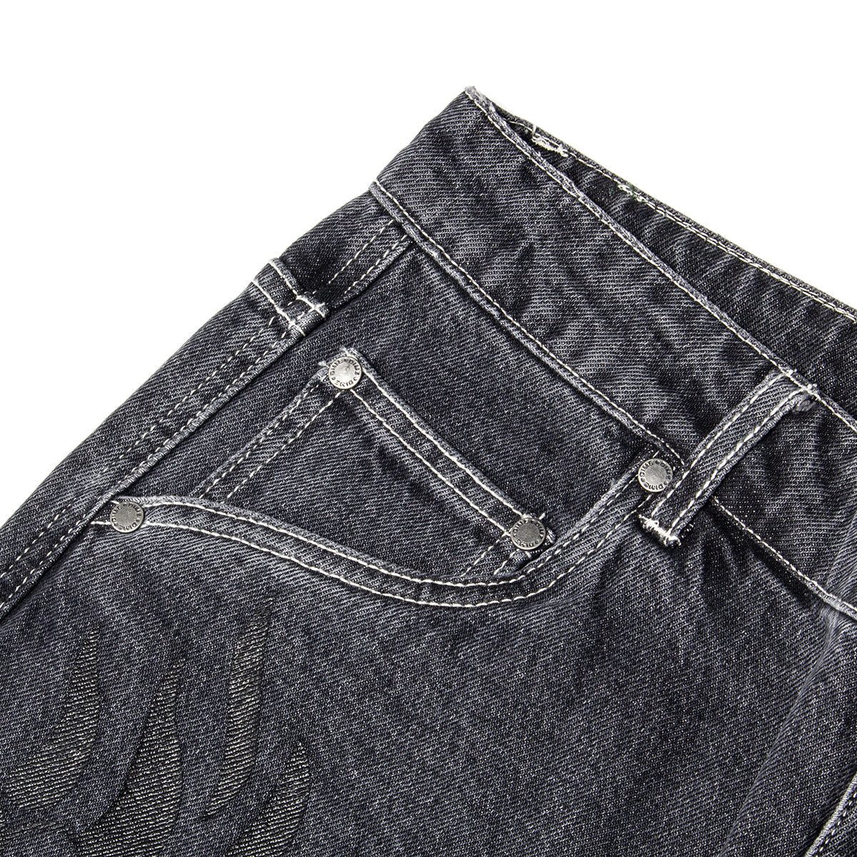 Flamepuzz Relaxed Denim Pant