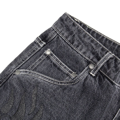 Flamepuzz Relaxed Denim Pant