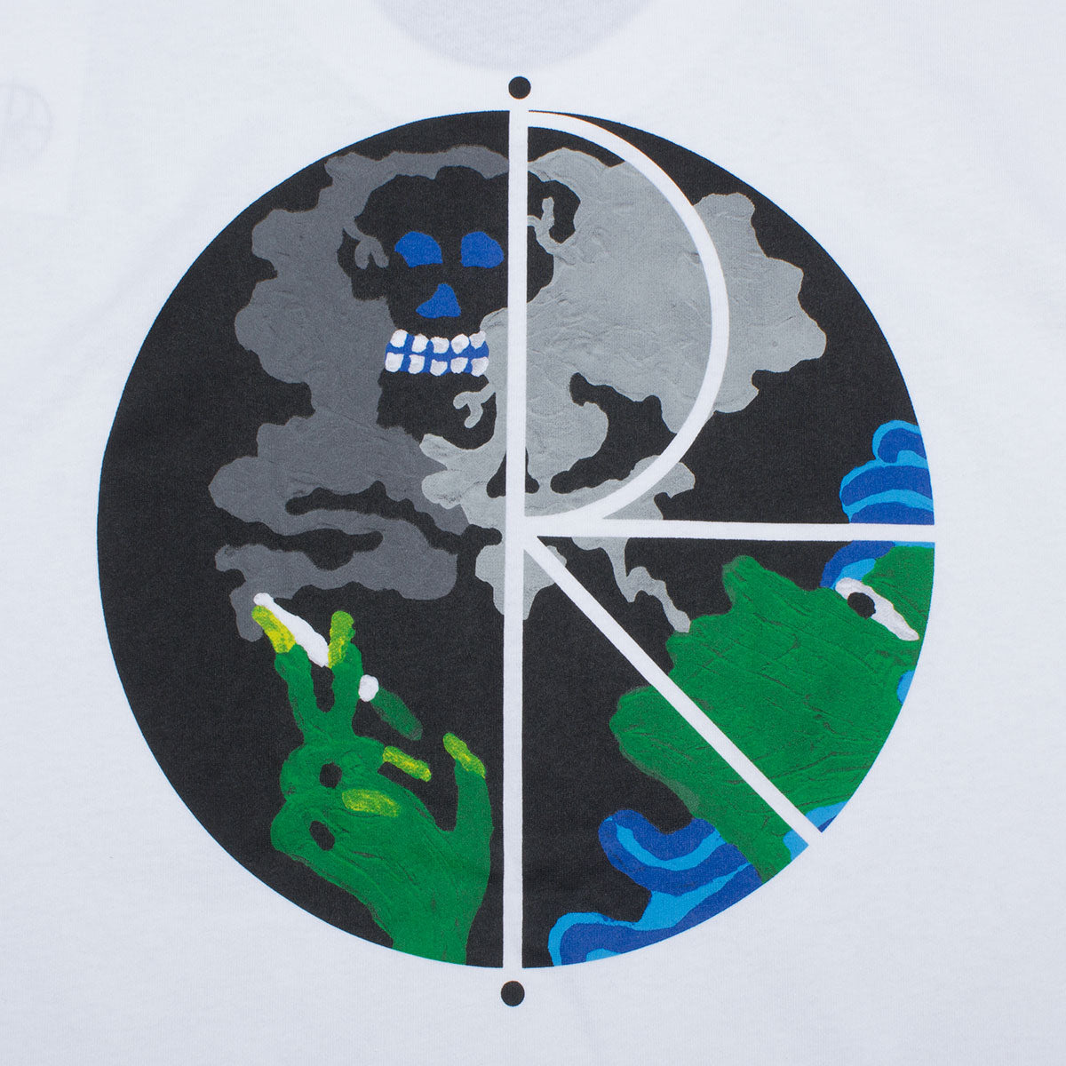 Smoking Lady Fill Logo T-Shirt