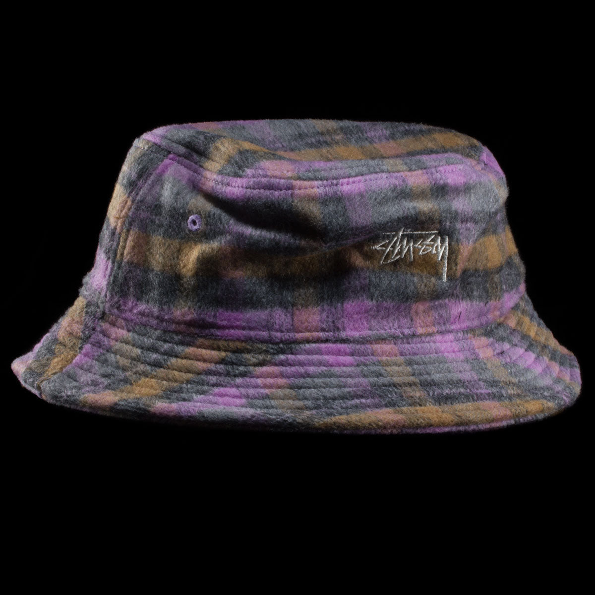 Brushed Plaid Bucket Hat